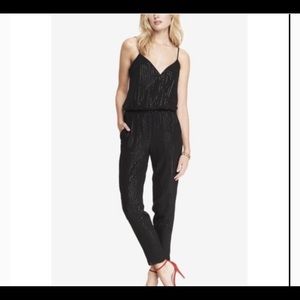 Express black sequin jumpsuit